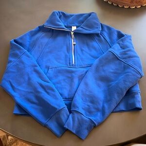 Lululemon Scuba oversized Funnel Neck, half zip (crop).